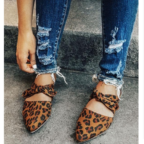 CLARRISA-Pointed Toe Tie Slides - Picture 2 of 8